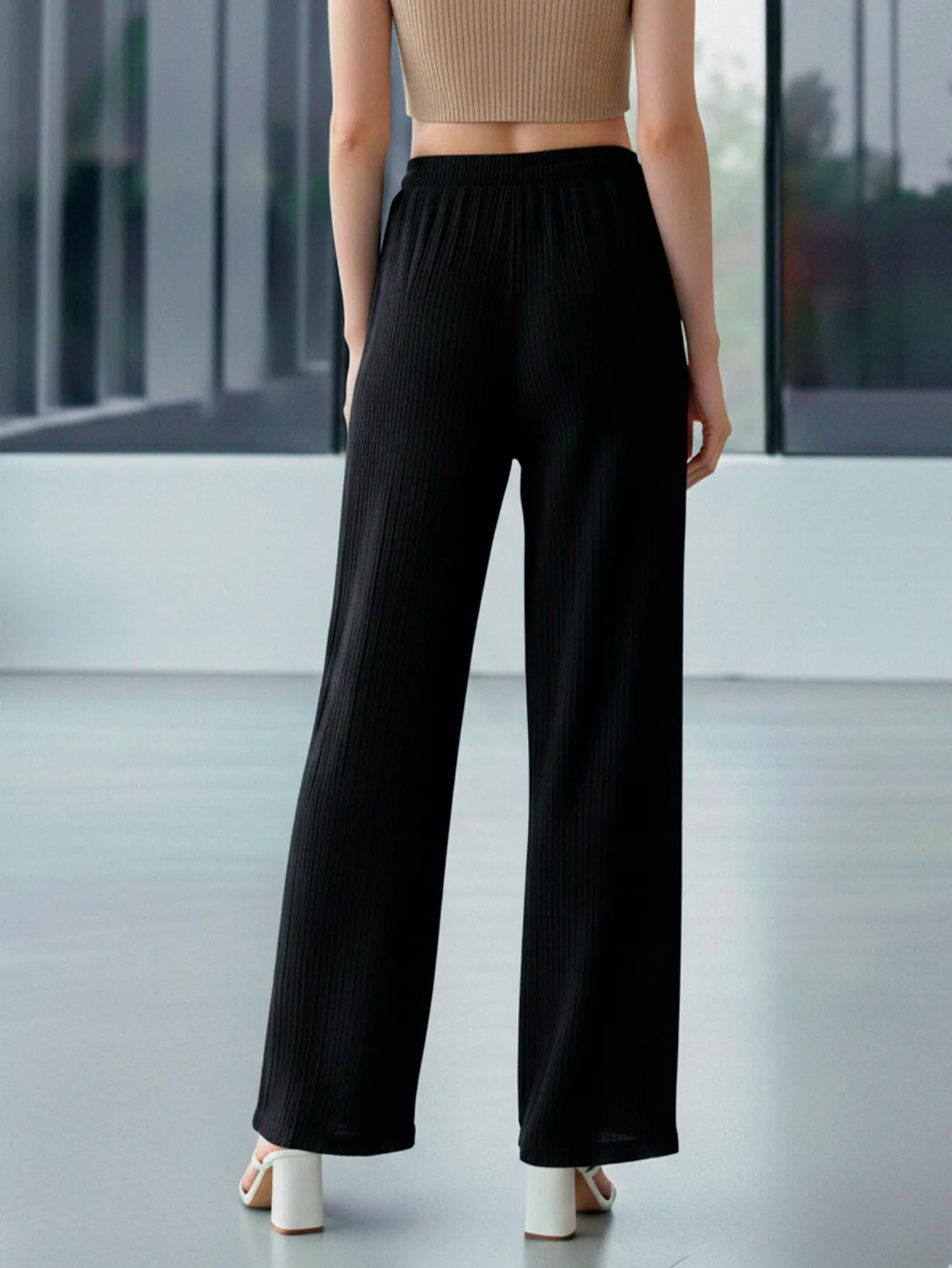 AD2625 PANTALON DE PIERNA ANCHA 9416